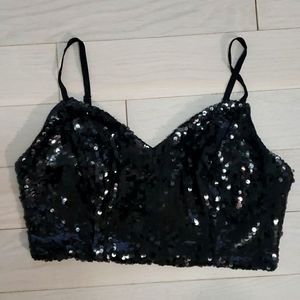 Guess sequined v neck bralette